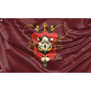 Heraldic Element With Hog Flag - Flag Republic