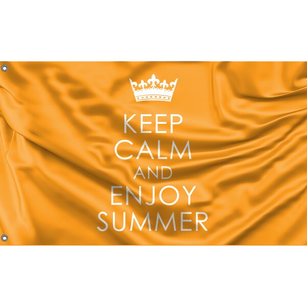 Keep Calm And Enjoy Summer Flag - Flag Republic