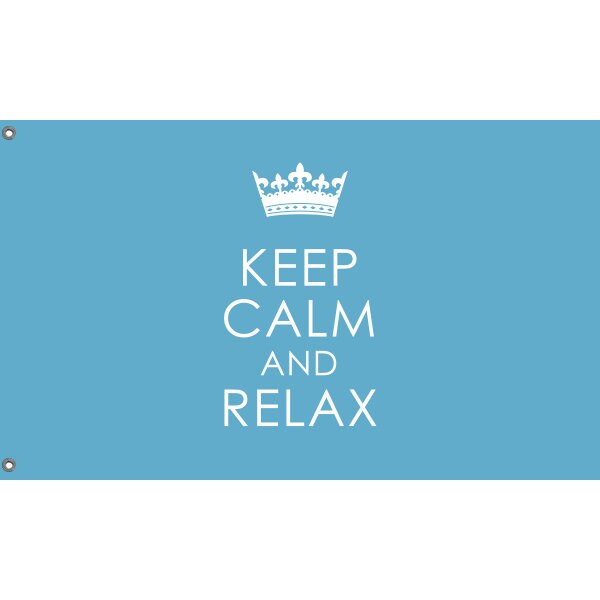 Keep Calm And Relax Flag