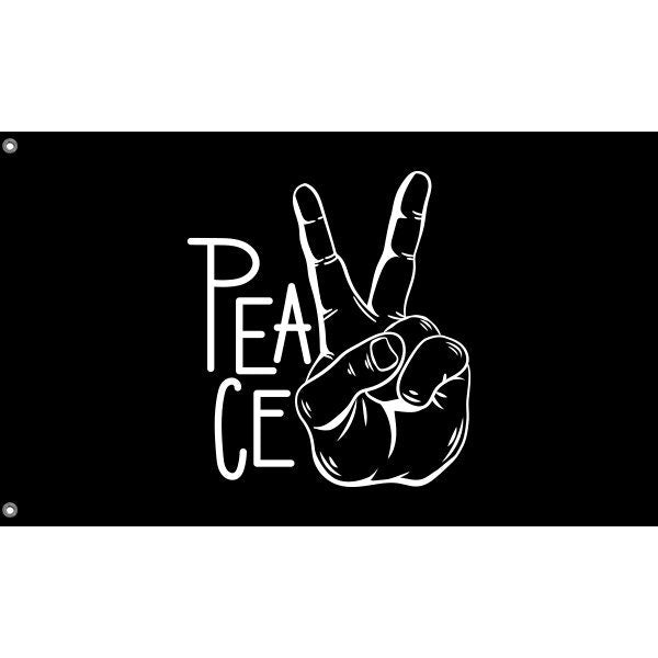 Peace Hand Flag