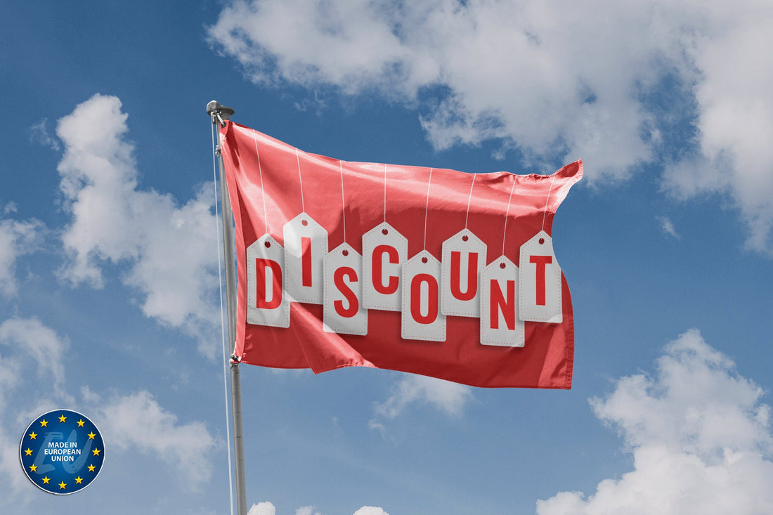 Discount Sign Flag