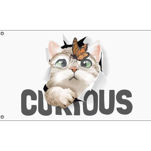 Curious Cat Flag - Flag Republic