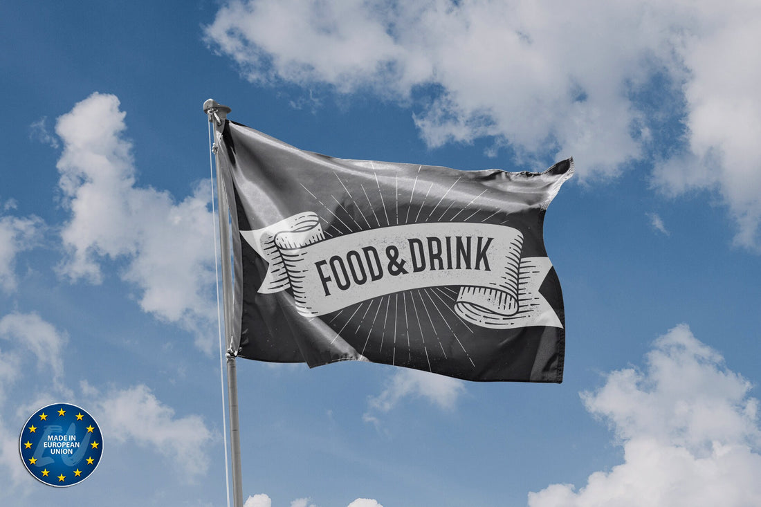 Food And Drink Ribbon Flag