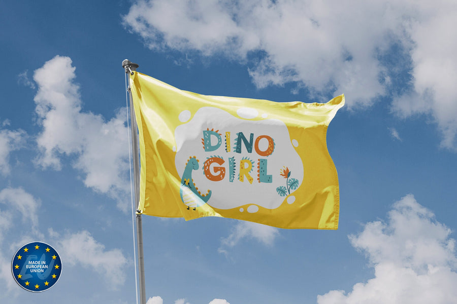 Dino Girl Flag