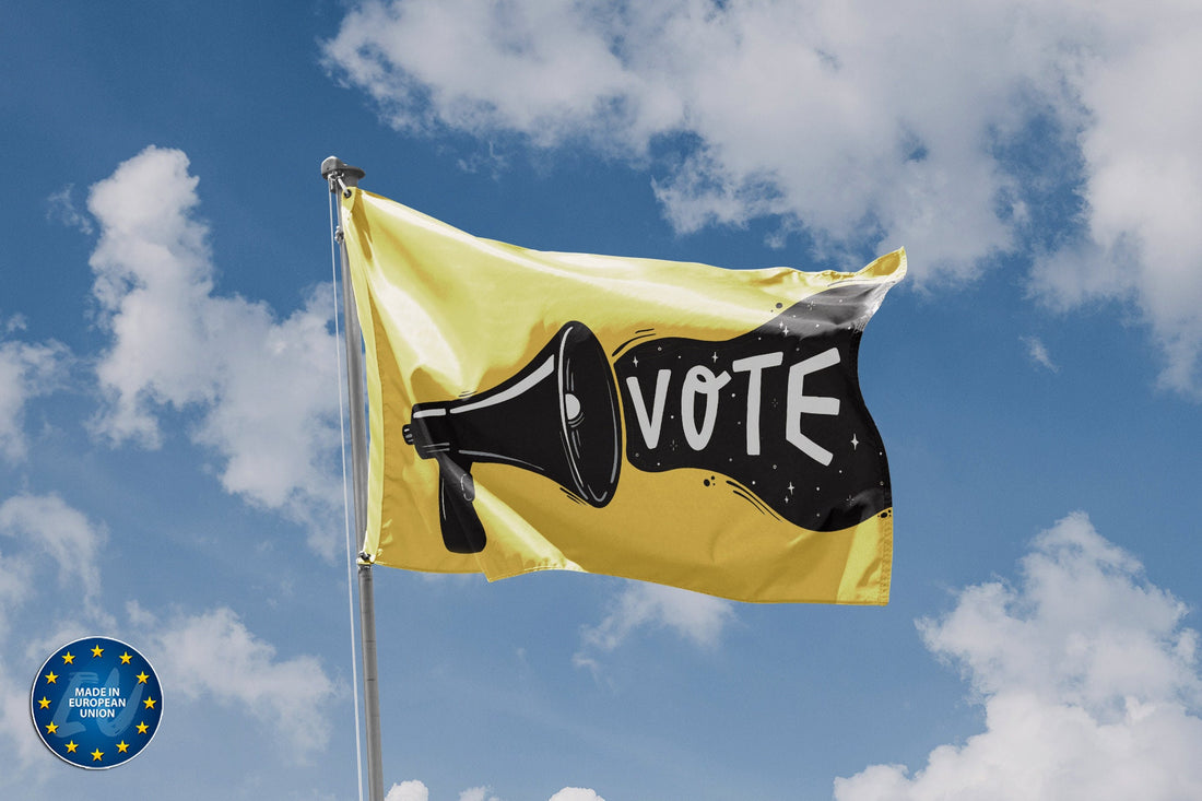 Yellow Vote Flag