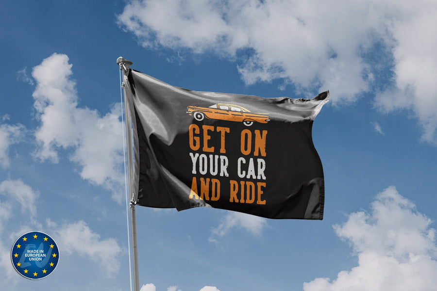 Get On And Ride Flag - Flag Republic