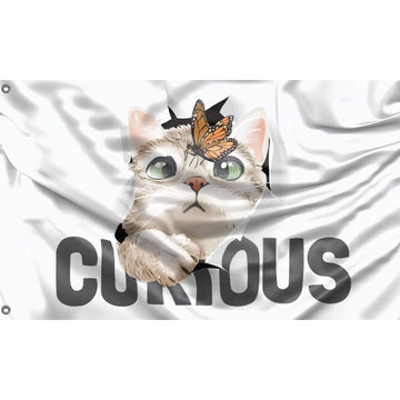 Curious Cat Flag - Flag Republic