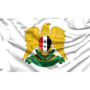 Syria National Emblem Flag - Flag Republic