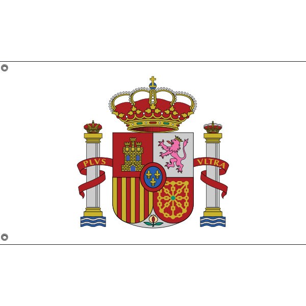 Spain National Emblem Flag - Flag Republic