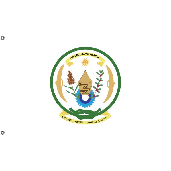 Rwanda National Emblem Flag