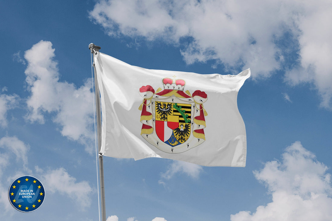 Liechtenstein National Emblem Flag - Flag Republic