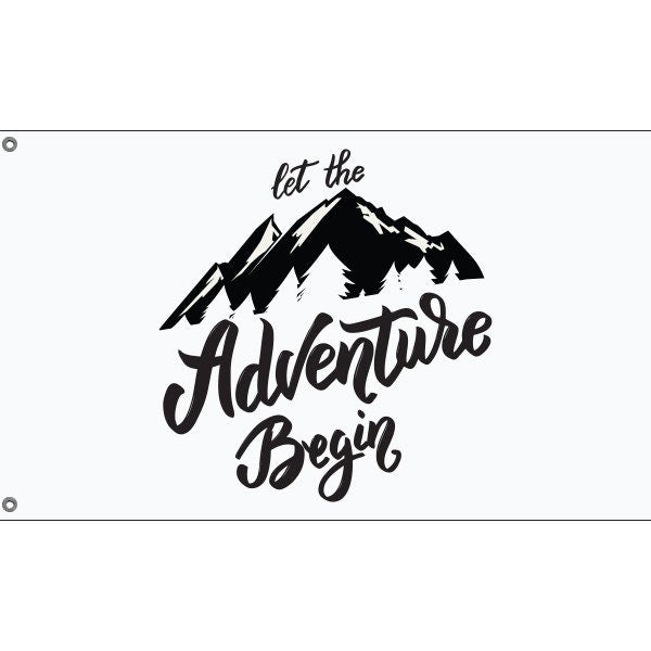 Let The Adventure Begin Flag