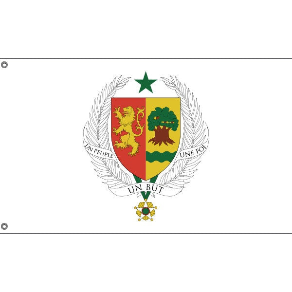 Senegal National Emblem Flag