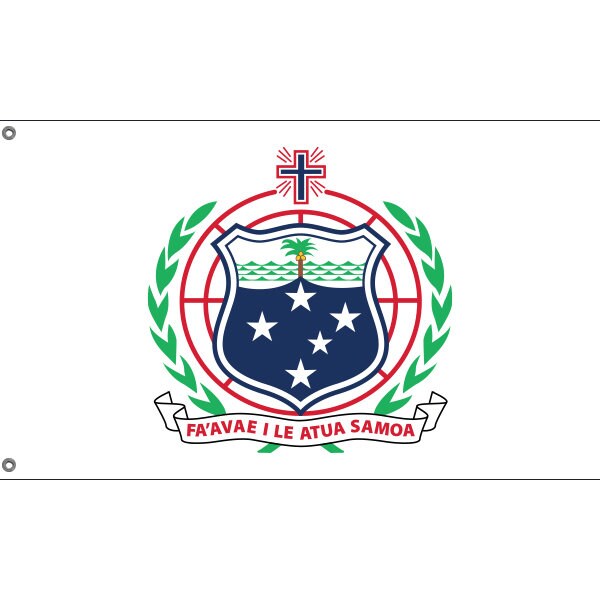 Samoa National Emblem Flag - Flag Republic