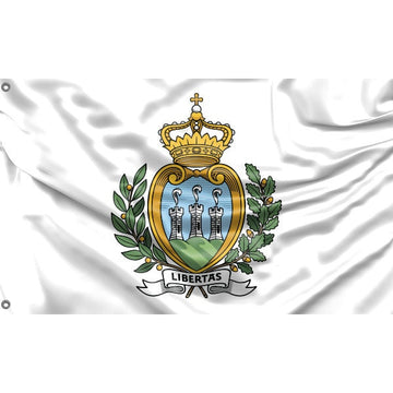 San Marino National Emblem Flag