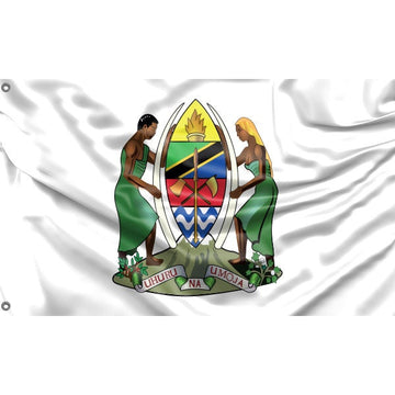 Tanzania National Emblem Flag