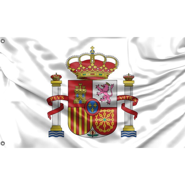 Spain National Emblem Flag - Flag Republic