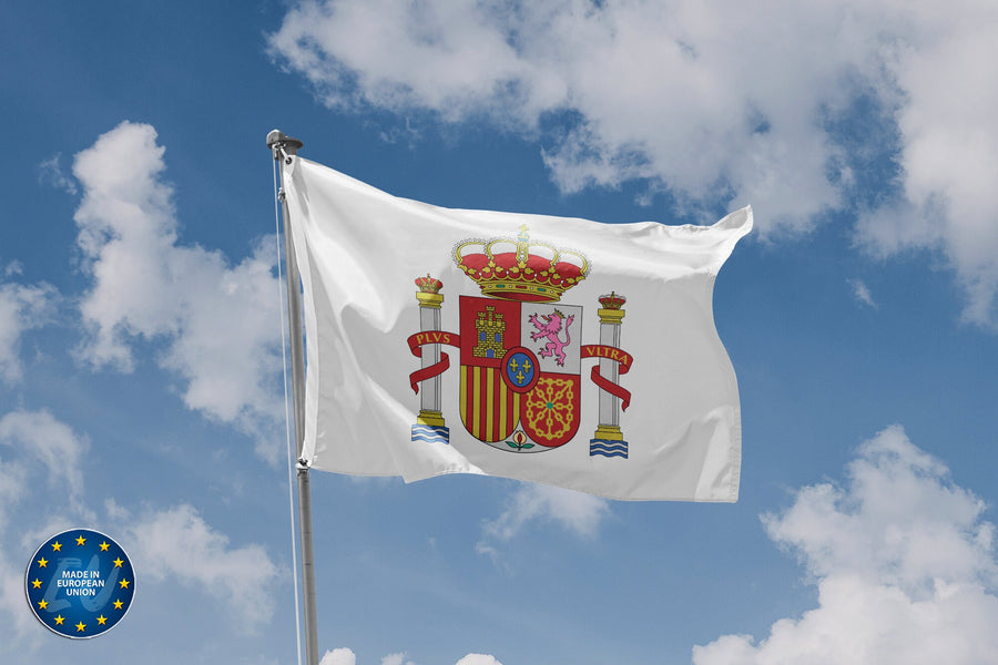 Spain National Emblem Flag - Flag Republic