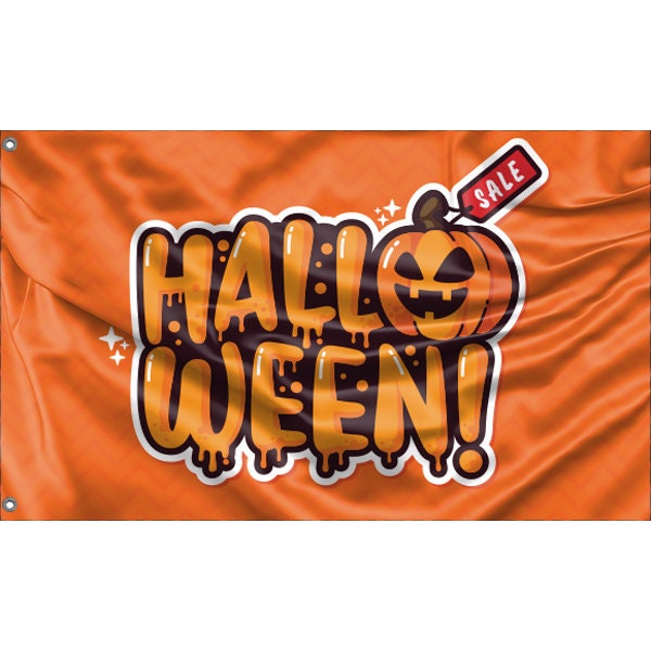 Halloween Sale Flag