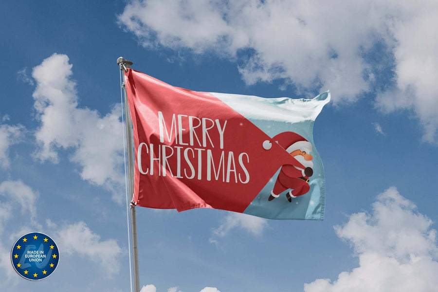 Merry Christmas Santa Flag