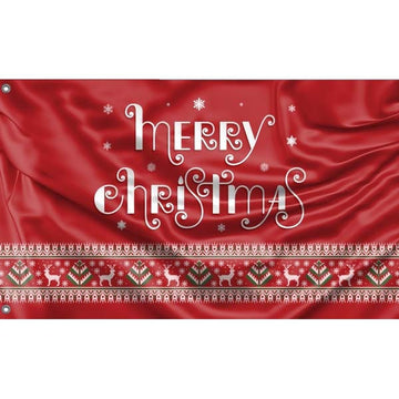 Traditional Merry Christmas Flag - Flag Republic