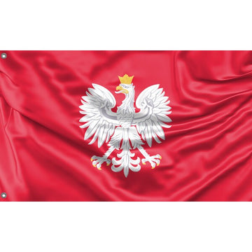 Poland National Emblem Flag - Flag Republic