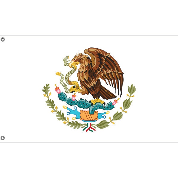 Mexico National Emblem Flag