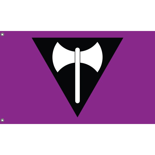 Labrys Lesbian Flag