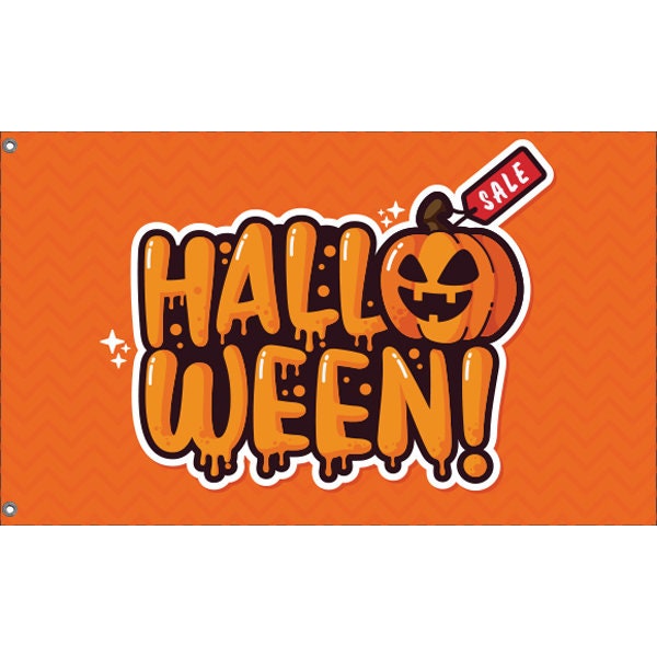 Halloween Sale Flag