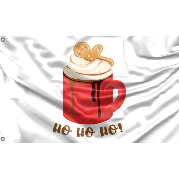 Hot Cocoa With Cookies Flag