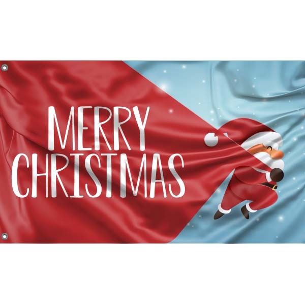 Merry Christmas Santa Flag