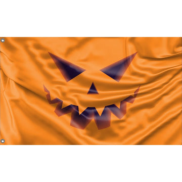 Scary Pumpkin Face Flag - Flag Republic