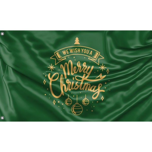 We Wish You A Merry Christmas Flag