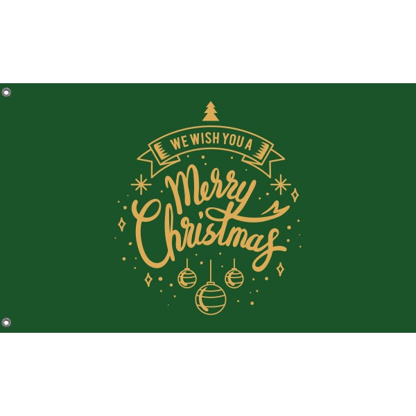 We Wish You A Merry Christmas Flag