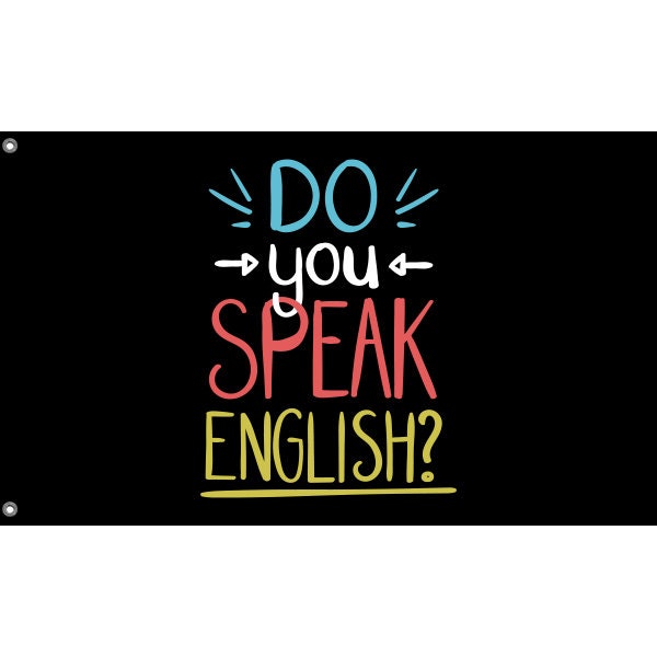 Do You Speak English Flag - Flag Republic