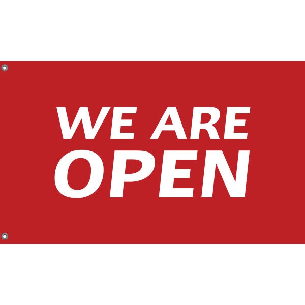 We Are Open Flag