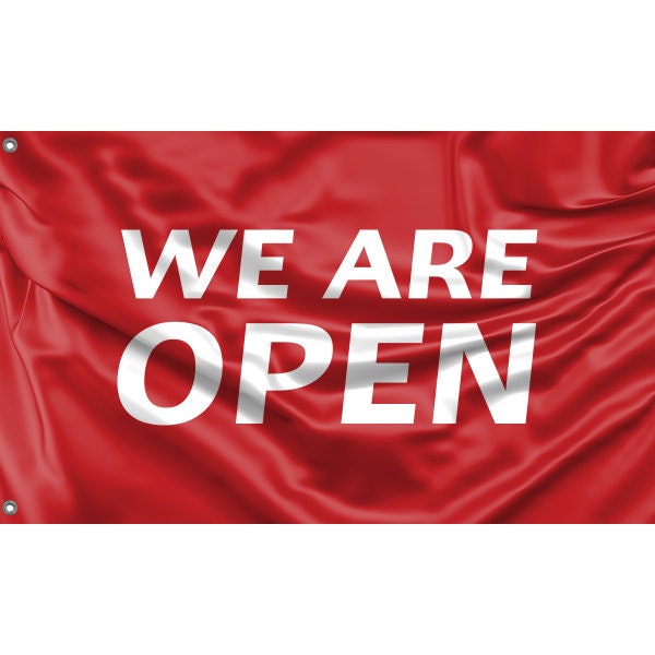 We Are Open Flag