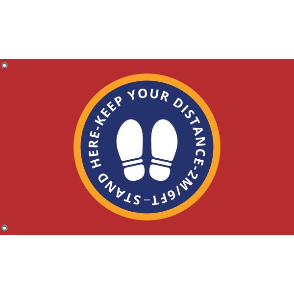 Keep Your Distance Flag - Flag Republic