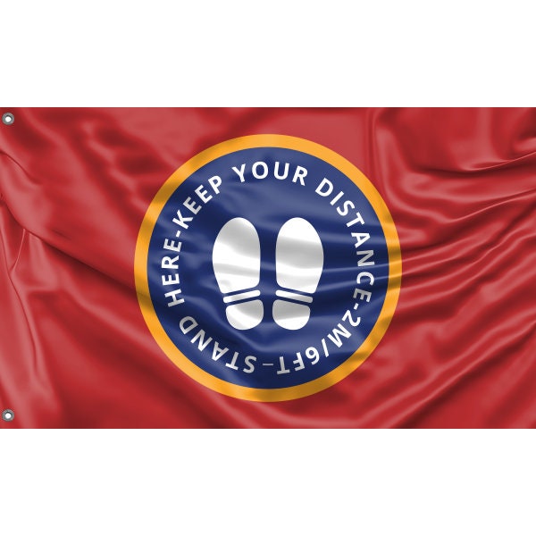 Keep Your Distance Flag - Flag Republic