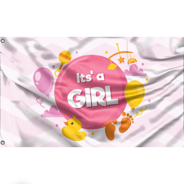 It's A Girl Flag