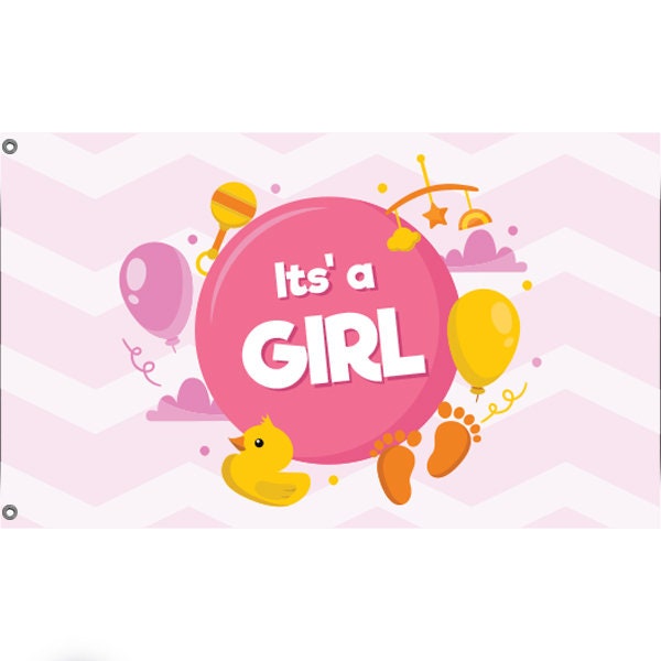 It's A Girl Flag