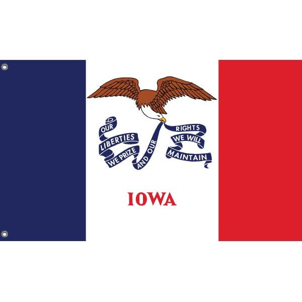 Old Iowa State Flag - Flag Republic