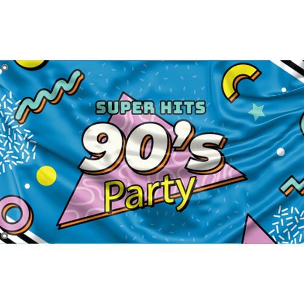 Super Hits 90's Party Flag - Flag Republic