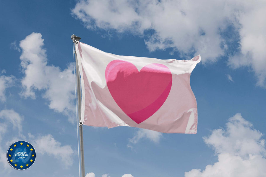 Pink Heart Flag - Flag Republic