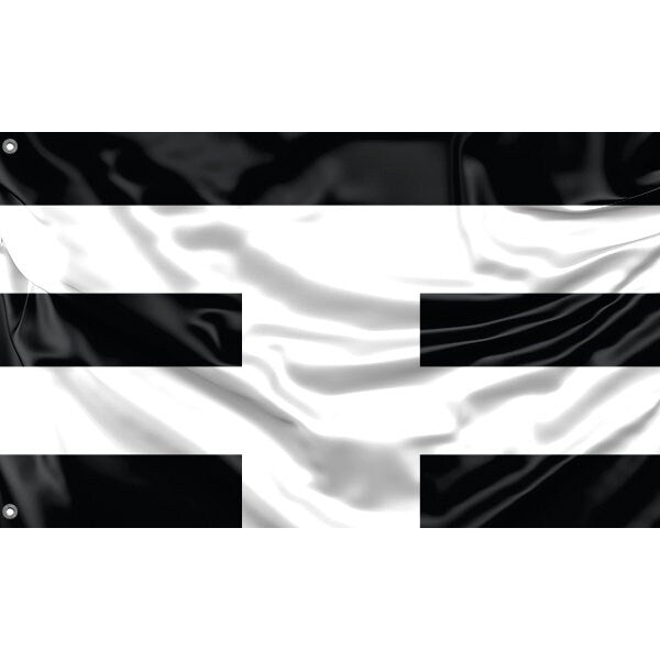 Black And White Flag