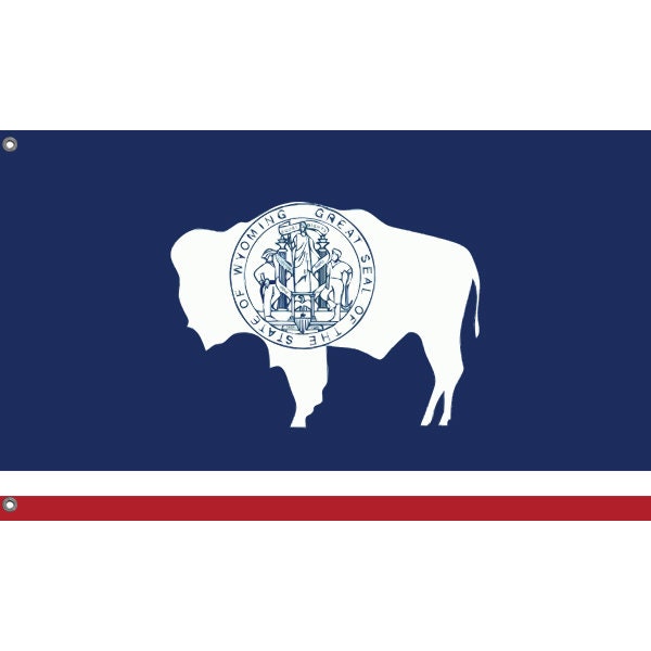 Wyoming Symbol Flag - Flag Republic