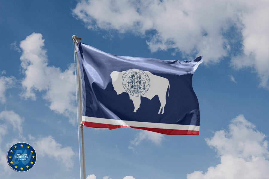 Wyoming Symbol Flag - Flag Republic