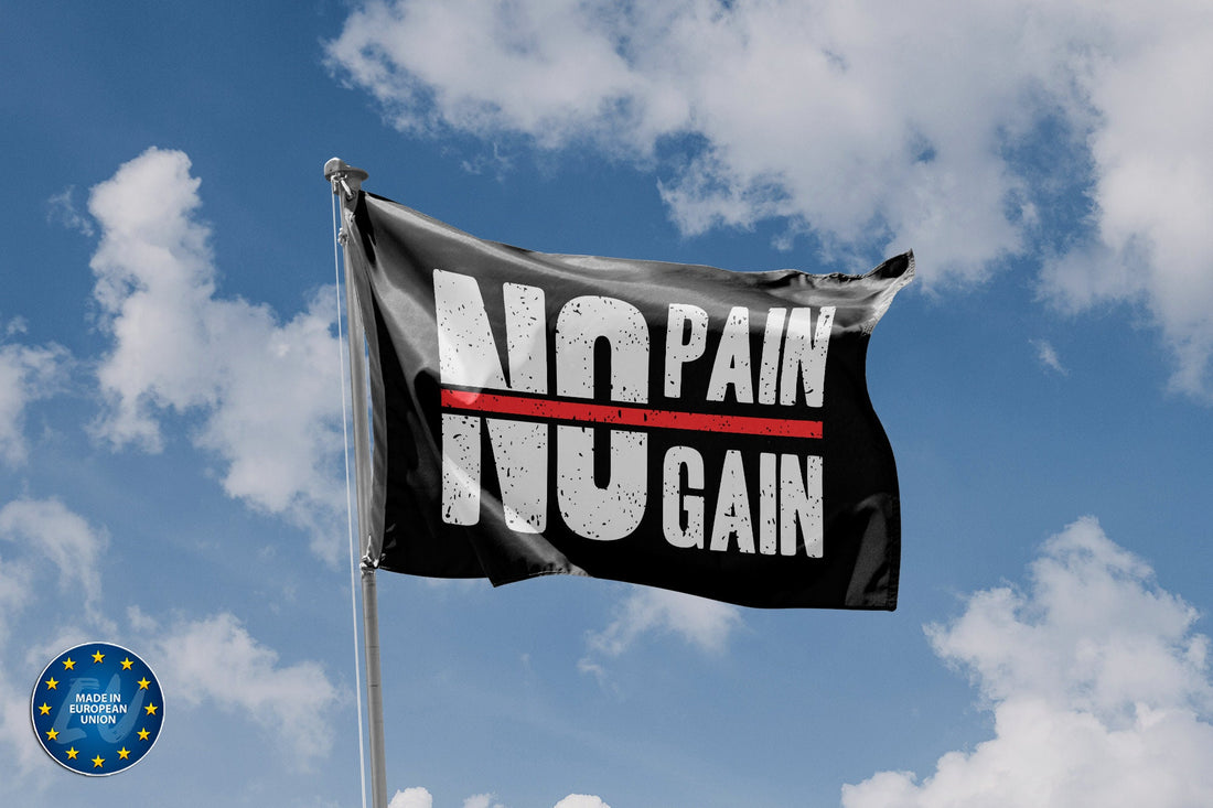 No Pain No Gain Flag - Flag Republic