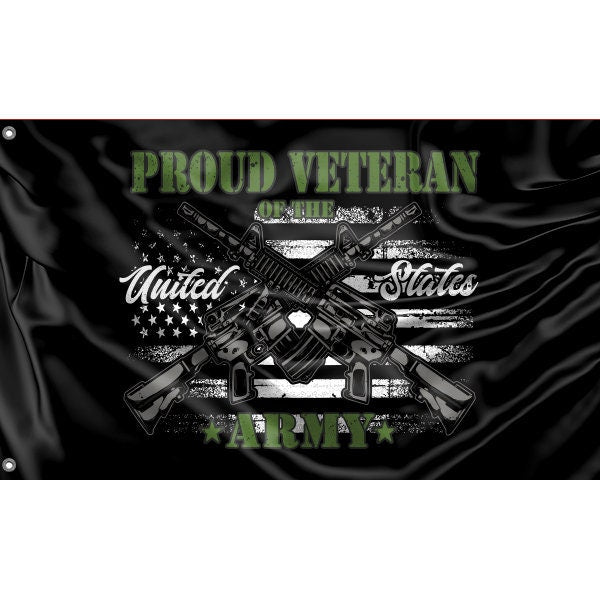 Proud Veteran Of The US Army Flag