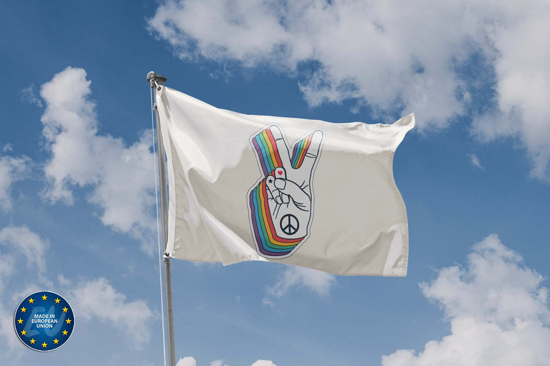 Peace Flag with Peace Sign